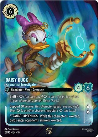 Daisy Duck - Paranormal Investigator (Store Championship) (24) [Disney Lorcana Promo Cards] Holofoil - Deck Out Gaming