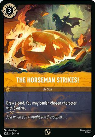 The Horseman Strikes! (20) [Disney Lorcana Promo Cards] Cold Foil - Deck Out Gaming