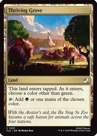 Thriving Grove (261) [Avatar: The Last Airbender: Eternal-Legal] foil - Deck Out Gaming