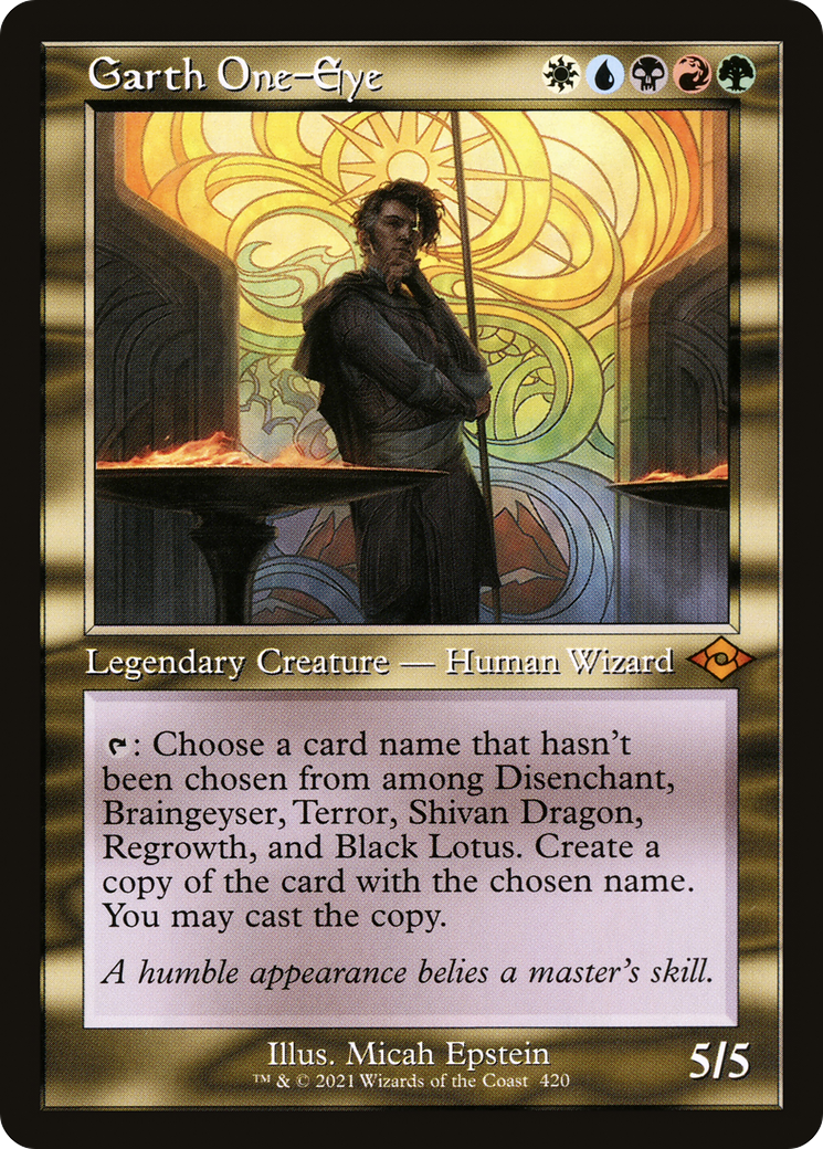 Garth One-Eye (Retro Frame) (420) [Modern Horizons 2] - Deck Out Gaming