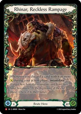 Rhinar, Reckless Rampage (ARR001) [Armory Deck: Rhinar] - Deck Out Gaming