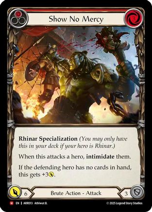Show No Mercy (ARR013) [Armory Deck: Rhinar] - Deck Out Gaming