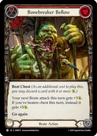 Bonebreaker Bellow (Red) (ARR015) [Armory Deck: Rhinar] - Deck Out Gaming