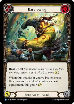 Bare Swing (Yellow) (ARR017) [Armory Deck: Rhinar] - Deck Out Gaming