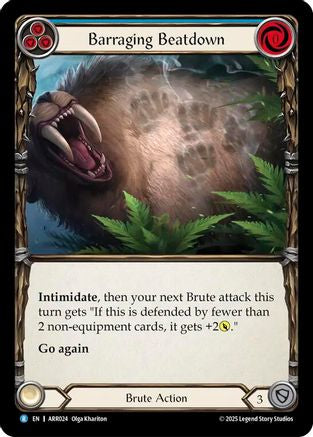 Barraging Beatdown (Blue) (ARR024) [Armory Deck: Rhinar] - Deck Out Gaming
