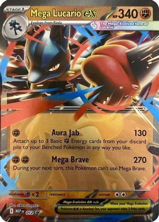 Mega Lucario ex - 012 (12) [ME: Mega Evolution Promo] Holofoil-1