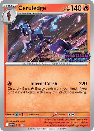 Ceruledge - 014 (14) [ME: Mega Evolution Promo] Holofoil-1