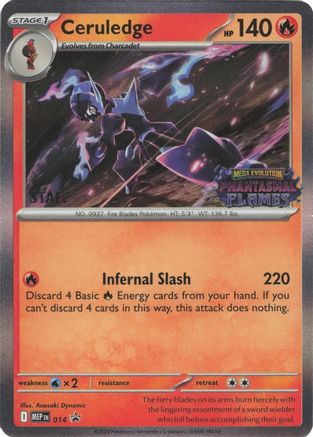Ceruledge (Prerelease) [Staff] (14) [ME: Mega Evolution Promo] Holofoil-1