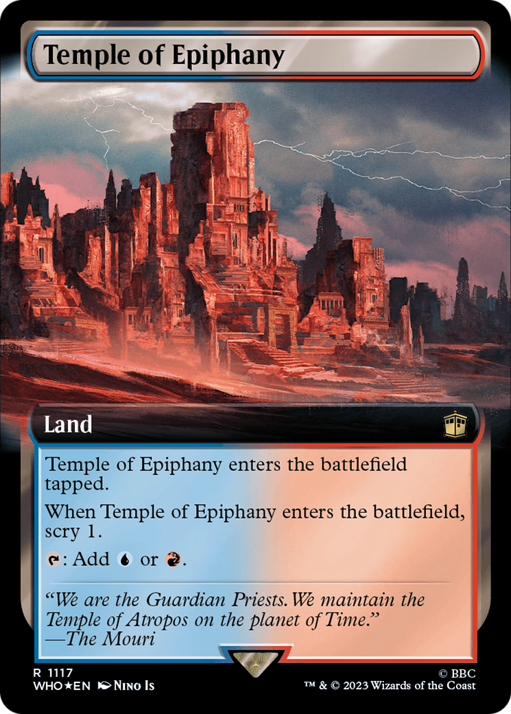 Temple of Epiphany (Extended Art) (Surge Foil) (1117) [Doctor Who] foil - Deck Out Gaming