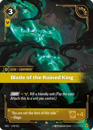 Blade of the Ruined King (178/221) [Spiritforged] Foil - Deck Out Gaming