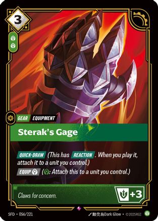 Sterak's Gage (056/221) [Spiritforged] Foil - Deck Out Gaming
