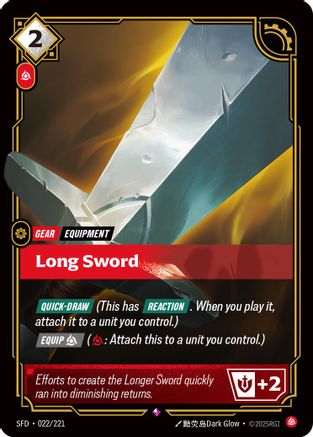 Long Sword (022/221) [Spiritforged] Foil - Deck Out Gaming