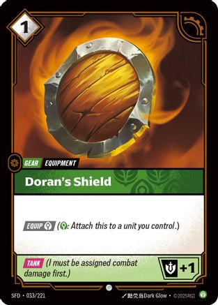Doran's Shield (033/221) [Spiritforged] Foil - Deck Out Gaming