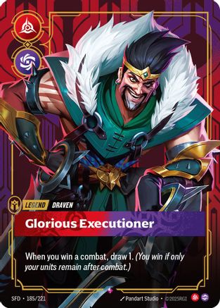 Draven - Glorious Executioner (185/221) [Spiritforged] Foil - Deck Out Gaming