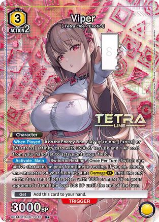 Viper (015) (R*) (UE14BT/NIK-1-015) [UE14BT: GODDESS OF VICTORY: NIKKE] Foil - Deck Out Gaming