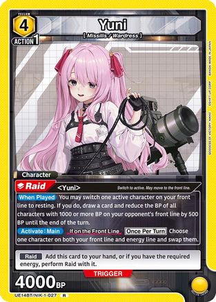 Yuni (027) (UE14BT/NIK-1-027) [UE14BT: GODDESS OF VICTORY: NIKKE] Foil - Deck Out Gaming