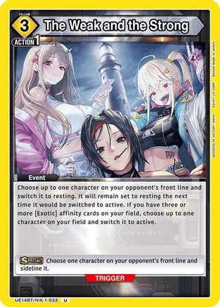 The Weak and the Strong (UE14BT/NIK-1-033) [UE14BT: GODDESS OF VICTORY: NIKKE]