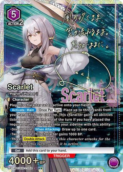 Scarlet (052) (SR**) (UE14BT/NIK-1-052) [UE14BT: GODDESS OF VICTORY: NIKKE] Foil - Deck Out Gaming