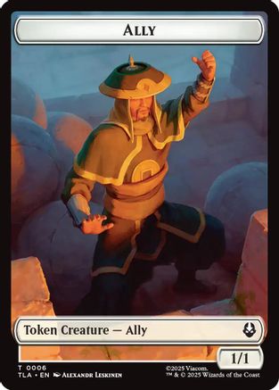 Ally (0006) // Clue (0017) Double-Sided Token (6) [Avatar: The Last Airbender] foil - Deck Out Gaming