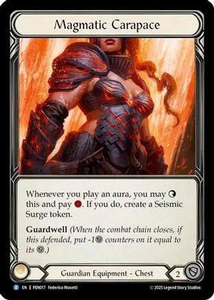 Magmatic Carapace (PEN017) [Compendium of Rathe] Cold Foil - Deck Out Gaming