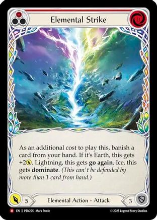 Elemental Strike (PEN205) [Compendium of Rathe] Rainbow Foil - Deck Out Gaming