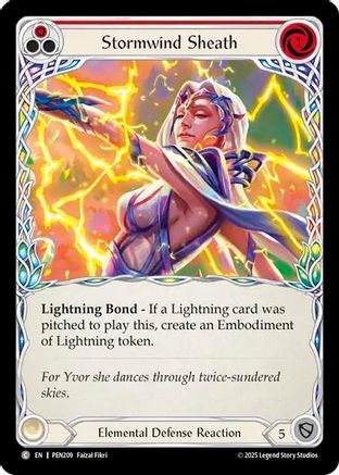 Stormwind Sheath (PEN209) [Compendium of Rathe] Rainbow Foil - Deck Out Gaming