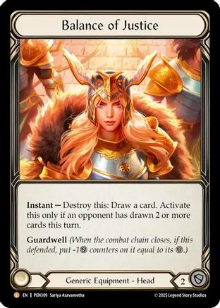 Balance of Justice (PEN309) [Compendium of Rathe] - Deck Out Gaming