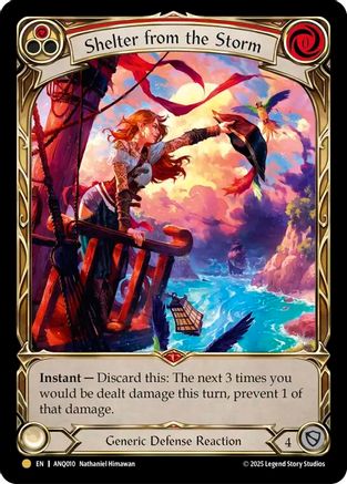 Shelter from the Storm (ANQ010) [Compendium of Rathe - Antiquity Pack] Rainbow Foil - Deck Out Gaming