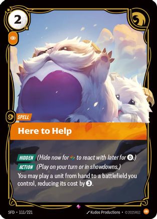 Here to Help (111/221) [Spiritforged] Foil - Deck Out Gaming