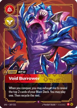 Rek'sai - Void Burrower (187/221) [Spiritforged] Foil - Deck Out Gaming