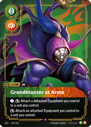 Jax - Grandmaster At Arms (193/221) [Spiritforged] Foil - Deck Out Gaming