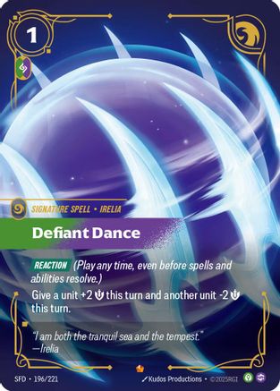 Defiant Dance (196/221) [Spiritforged] Foil - Deck Out Gaming