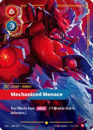 Rumble - Mechanized Menace (Overnumbered) (240/221) [Spiritforged] Foil - Deck Out Gaming