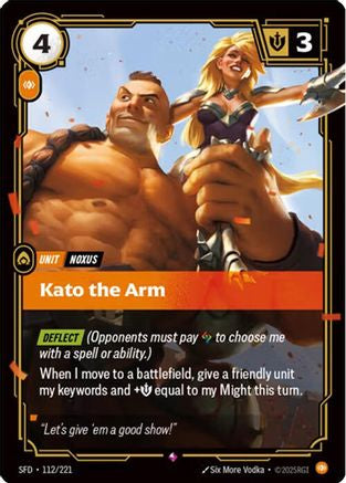 Kato the Arm (112/221) [Spiritforged] Foil - Deck Out Gaming