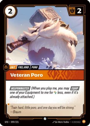 Veteran Poro (099/221) [Spiritforged] Foil - Deck Out Gaming