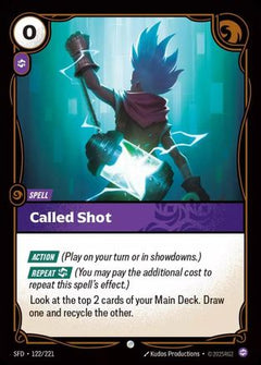 Called Shot (122/221) [Spiritforged] - Deck Out Gaming