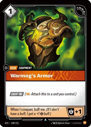 Warmog's Armor (108/221) [Spiritforged] Foil - Deck Out Gaming