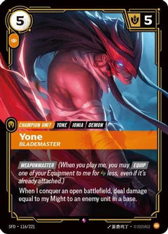 Yone - Blademaster (116/221) [Spiritforged] Foil - Deck Out Gaming