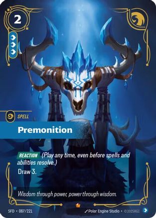 Premonition (087/221) [Spiritforged] Foil - Deck Out Gaming