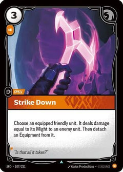 Strike Down (107/221) [Spiritforged] Foil - Deck Out Gaming