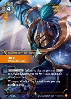 Jax - Unrelenting (Alternate Art) (119a/221) [Spiritforged] Foil - Deck Out Gaming