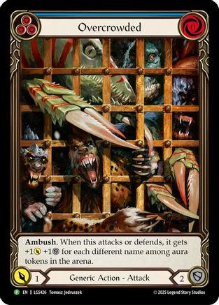 Overcrowded - LGS426 (LGS426) [Flesh and Blood: Promo Cards] Cold Foil - Deck Out Gaming