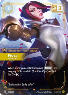 Fiora - Worthy (180/221) [Spiritforged] Foil - Deck Out Gaming