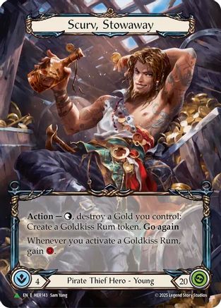 Scurv, Stowaway - HER143 (HER143) [Flesh and Blood: Promo Cards] Cold Foil - Deck Out Gaming