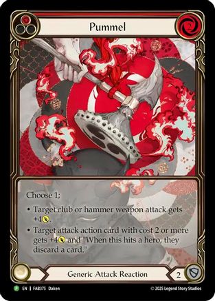 Pummel - FAB375 (FAB375) [Flesh and Blood: Promo Cards] Rainbow Foil - Deck Out Gaming