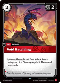 Void Hatchling (018/221) [Spiritforged] Foil - Deck Out Gaming