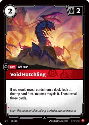 Void Hatchling (018/221) [Spiritforged] Foil - Deck Out Gaming