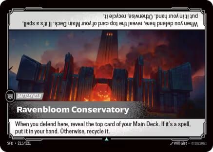 Ravenbloom Conservatory (215/221) [Spiritforged] Foil - Deck Out Gaming