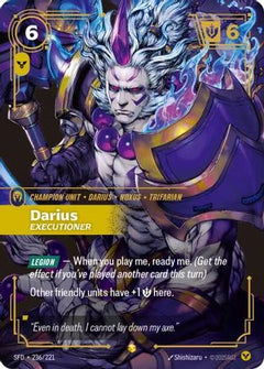 Darius - Executioner (Overnumbered) (236/221) [Spiritforged] Foil - Deck Out Gaming