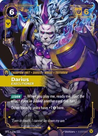 Darius - Executioner (Overnumbered) (236/221) [Spiritforged] Foil - Deck Out Gaming